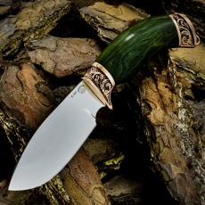 Нож БОБЁР, К340, стабилизированное дерево