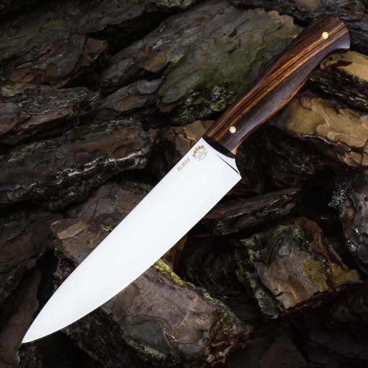 Нож ШЕФ СРЕДНИЙ №1, ELMAX, айронвуд