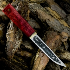 Нож ЯКУТ БОЛЬШОЙ, K340, карельская берёза